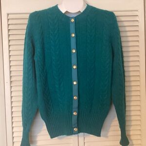 Aston Wool Cardigan With Gold Buttons Women’s size Medium